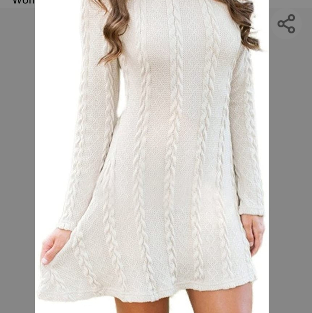 White Sweater Dress